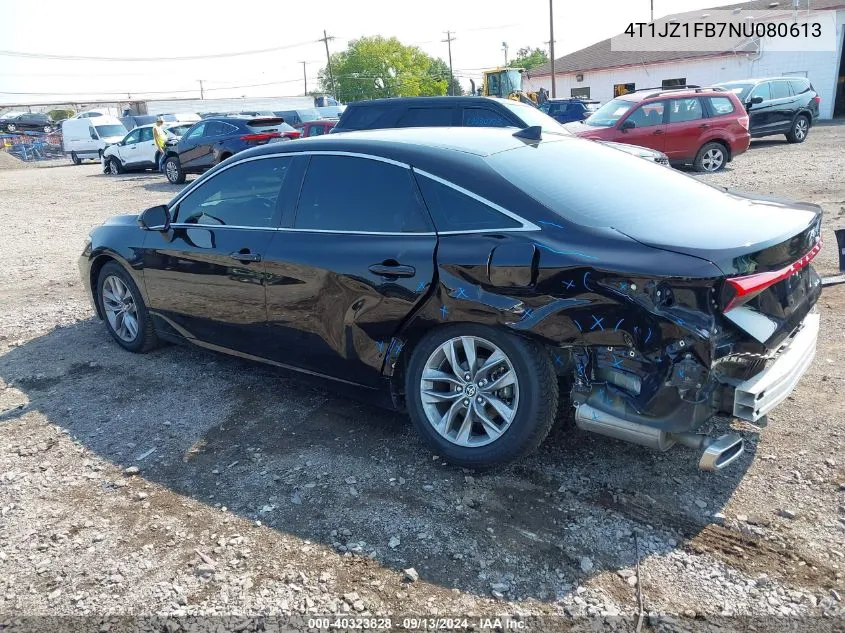 2022 Toyota Avalon Xle VIN: 4T1JZ1FB7NU080613 Lot: 40323828