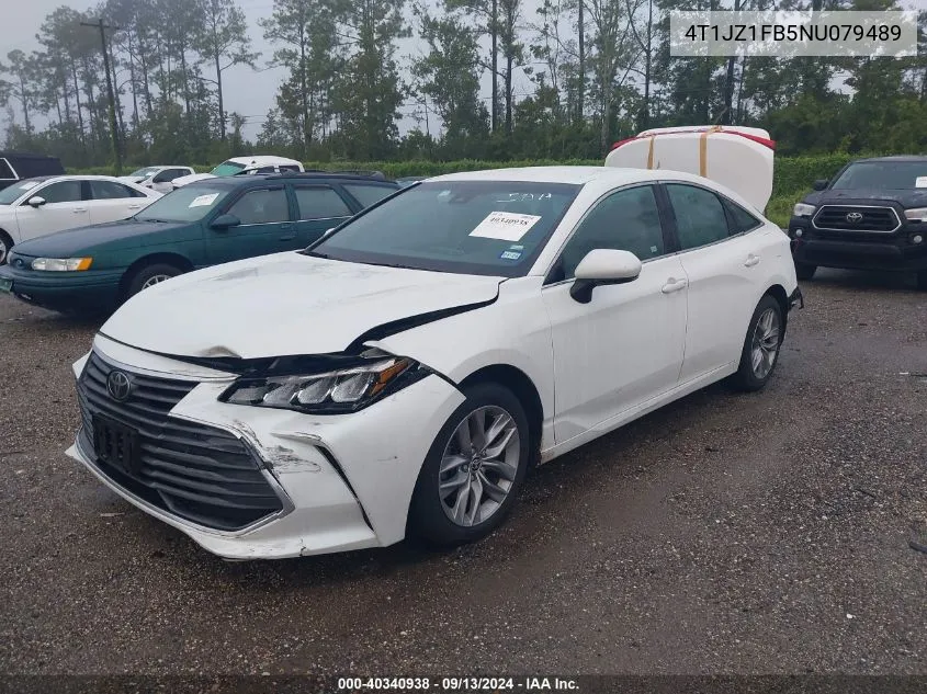 2022 Toyota Avalon Xle VIN: 4T1JZ1FB5NU079489 Lot: 40340938