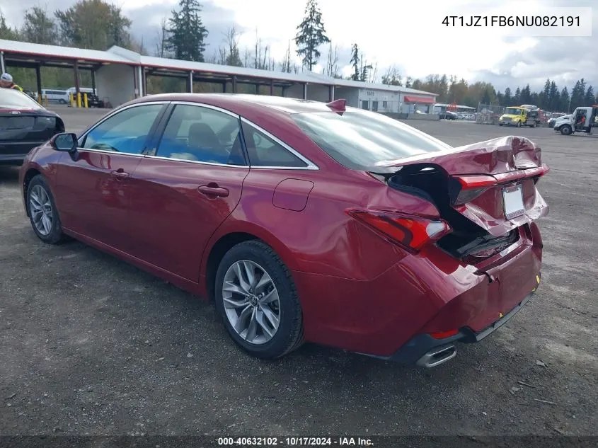 2022 Toyota Avalon Xle VIN: 4T1JZ1FB6NU082191 Lot: 40632102