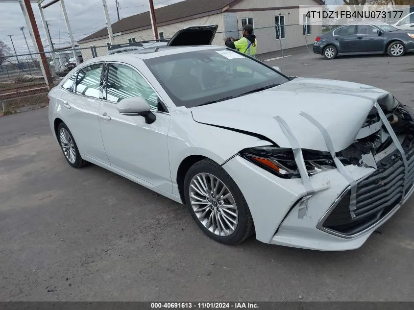 2022 Toyota Avalon Limited VIN: 4T1DZ1FB4NU073177 Lot: 40691613