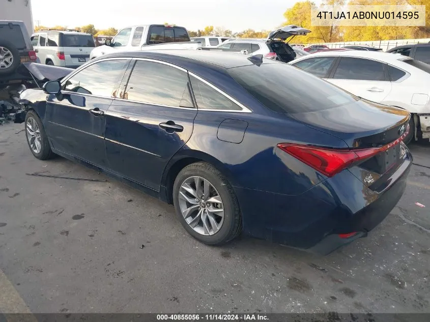 2022 Toyota Avalon Xle Hybrid VIN: 4T1JA1AB0NU014595 Lot: 40855056