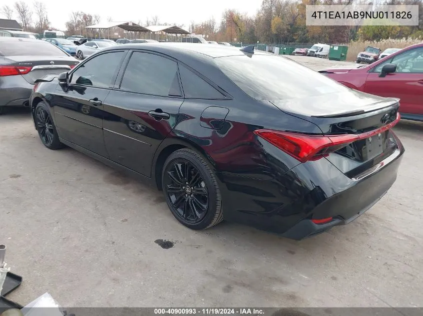 2022 Toyota Avalon Xse Nightshade Hybrid VIN: 4T1EA1AB9NU011826 Lot: 40900993