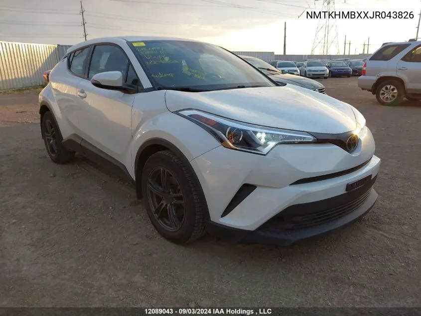 2018 Toyota C-Hr Xle VIN: NMTKHMBXXJR043826 Lot: 12089043