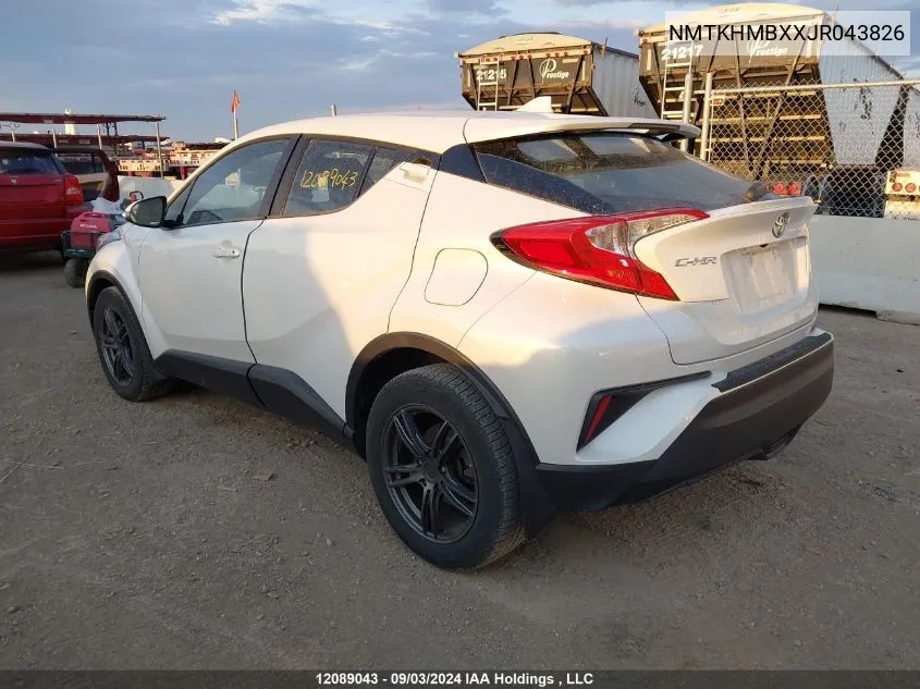 2018 Toyota C-Hr Xle VIN: NMTKHMBXXJR043826 Lot: 12089043