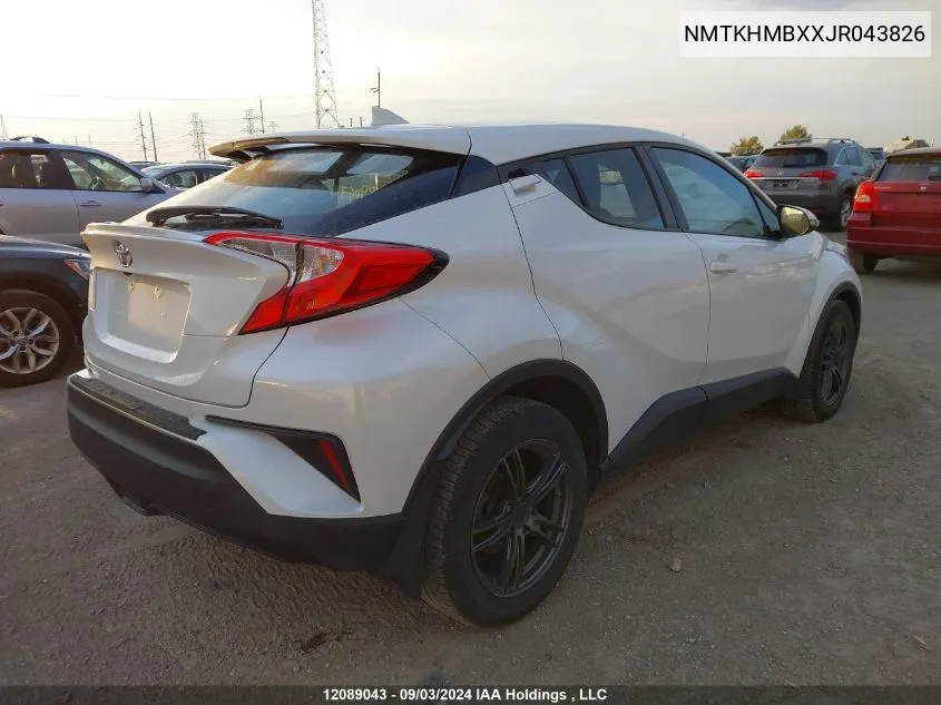 2018 Toyota C-Hr Xle VIN: NMTKHMBXXJR043826 Lot: 12089043