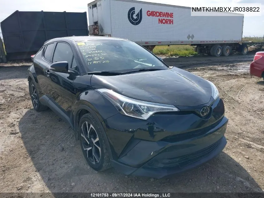 NMTKHMBXXJR038822 2018 Toyota C-Hr Xle/Xle Premium