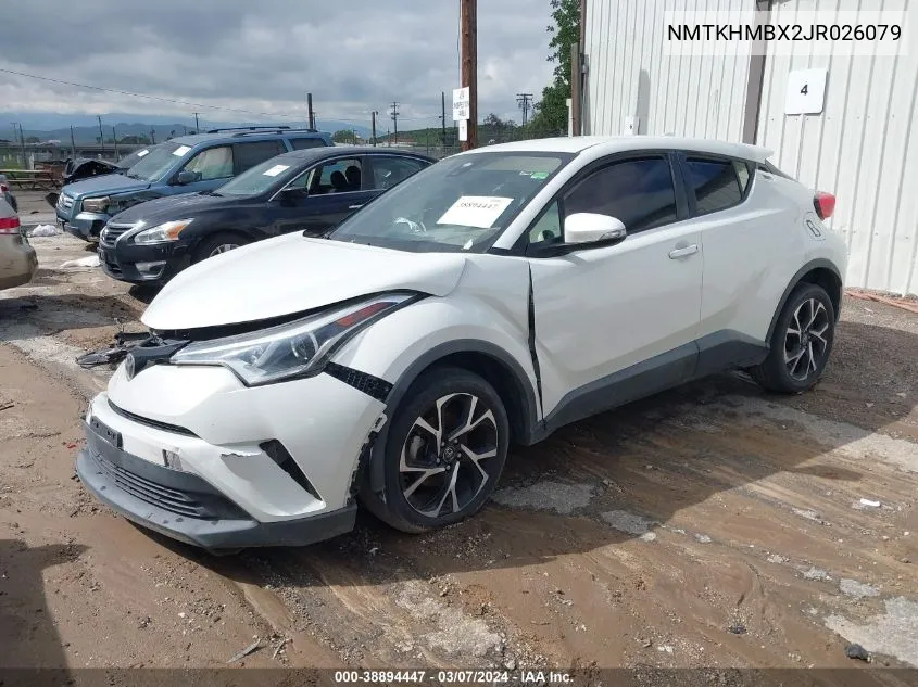 2018 Toyota C-Hr Xle VIN: NMTKHMBX2JR026079 Lot: 38894447