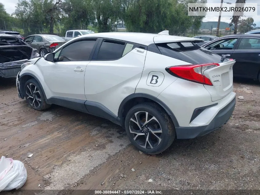 NMTKHMBX2JR026079 2018 Toyota C-Hr Xle