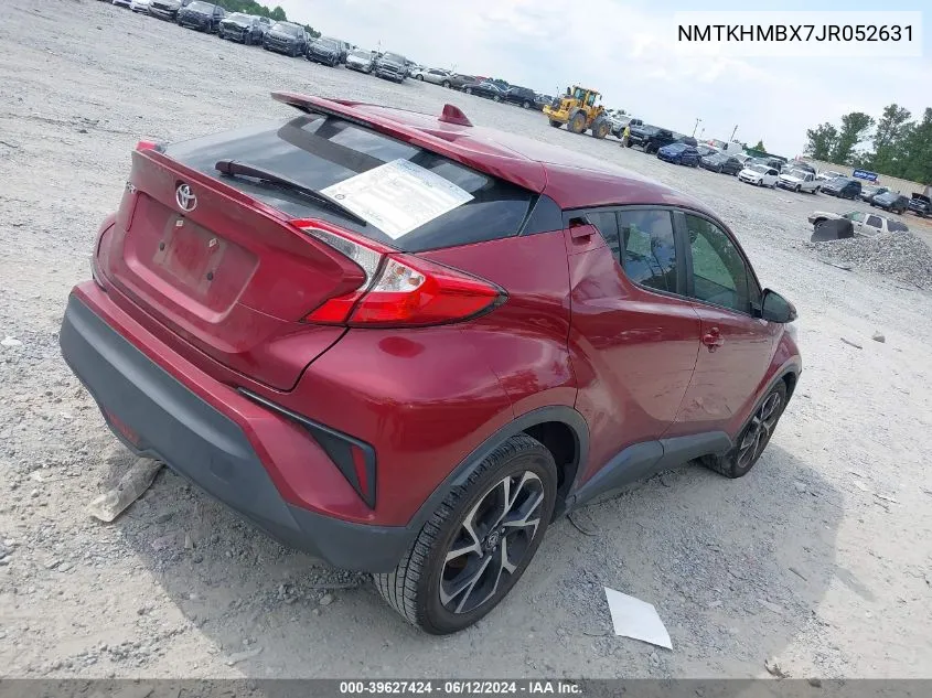 2018 Toyota C-Hr Xle Premium VIN: NMTKHMBX7JR052631 Lot: 39627424