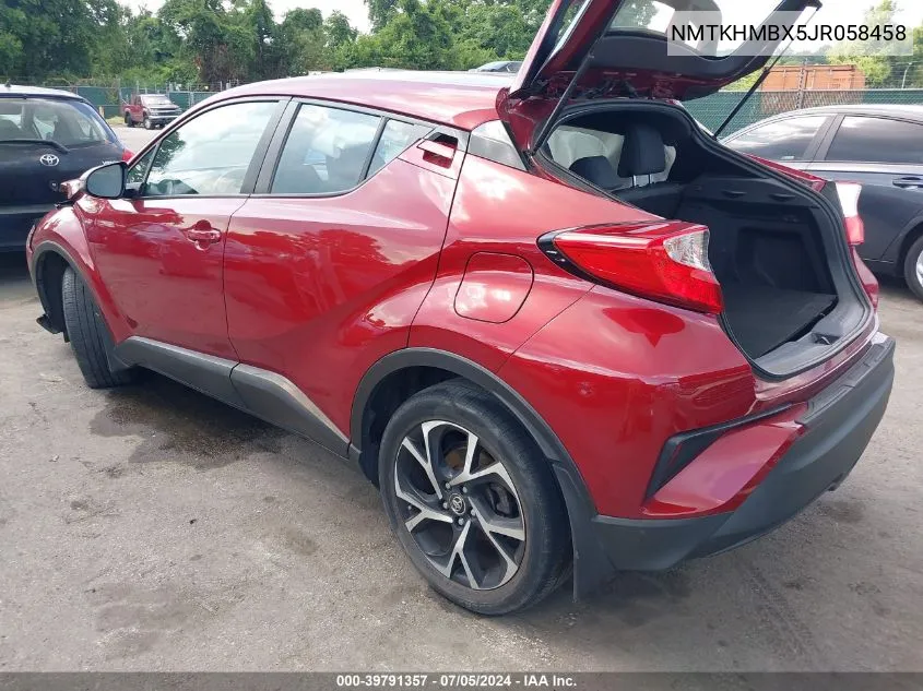 2018 Toyota C-Hr Xle VIN: NMTKHMBX5JR058458 Lot: 39791357