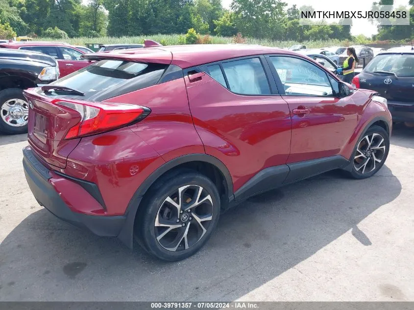 2018 Toyota C-Hr Xle VIN: NMTKHMBX5JR058458 Lot: 39791357