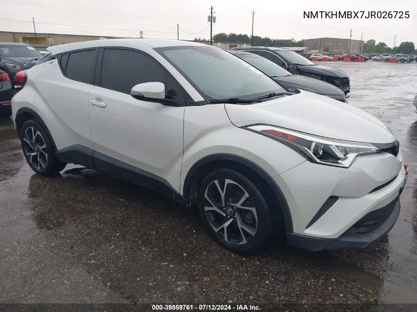 2018 Toyota C-Hr Xle VIN: NMTKHMBX7JR026725 Lot: 39859761