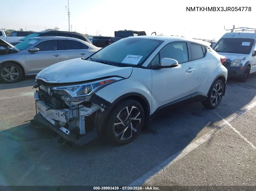 2018 Toyota C-Hr Xle Premium VIN: NMTKHMBX3JR054778 Lot: 39993439