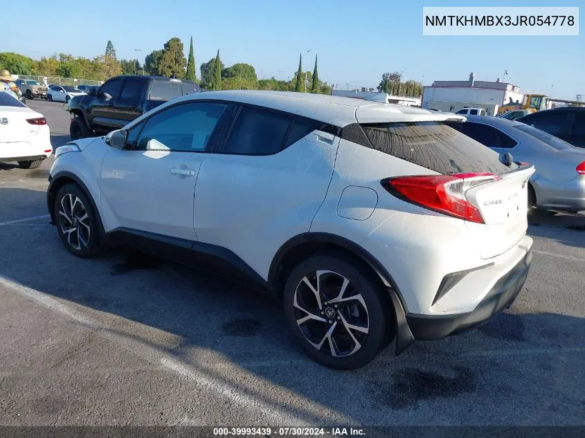 2018 Toyota C-Hr Xle Premium VIN: NMTKHMBX3JR054778 Lot: 39993439