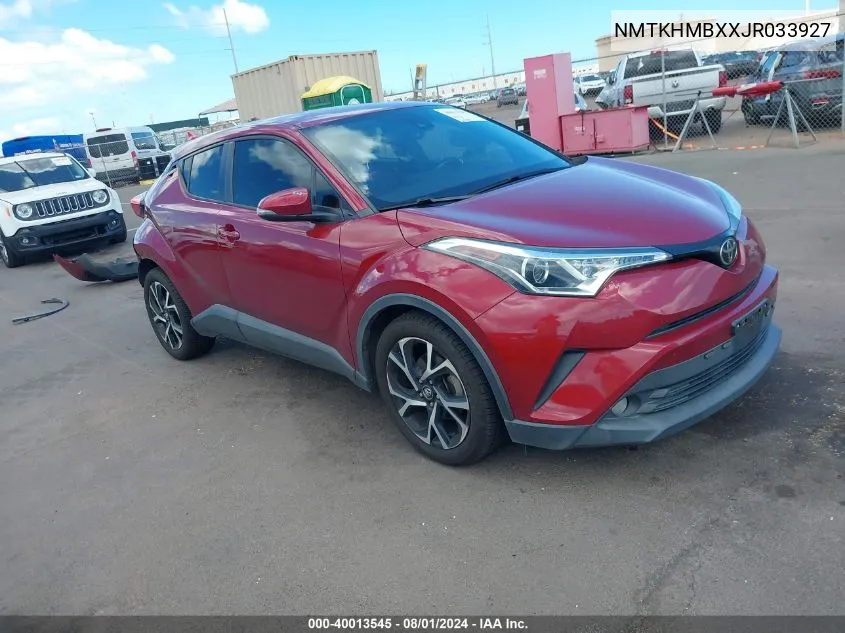 2018 Toyota C-Hr Xle/Xle Premium VIN: NMTKHMBXXJR033927 Lot: 40013545