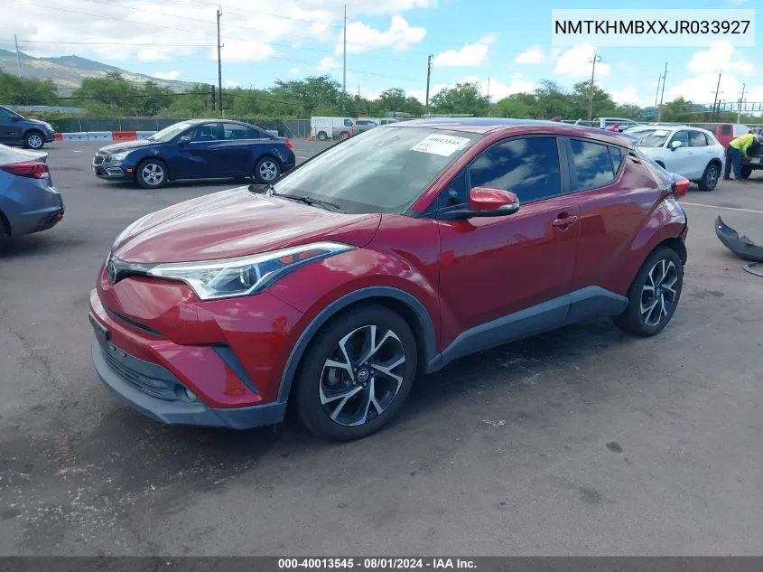 2018 Toyota C-Hr Xle/Xle Premium VIN: NMTKHMBXXJR033927 Lot: 40013545