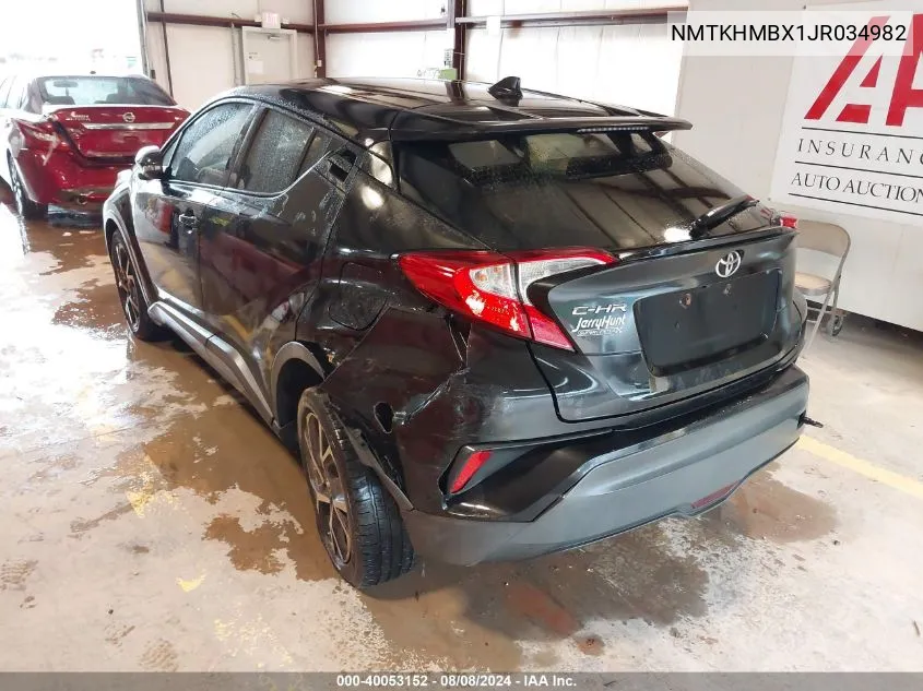 2018 Toyota C-Hr Xle Premium VIN: NMTKHMBX1JR034982 Lot: 40053152