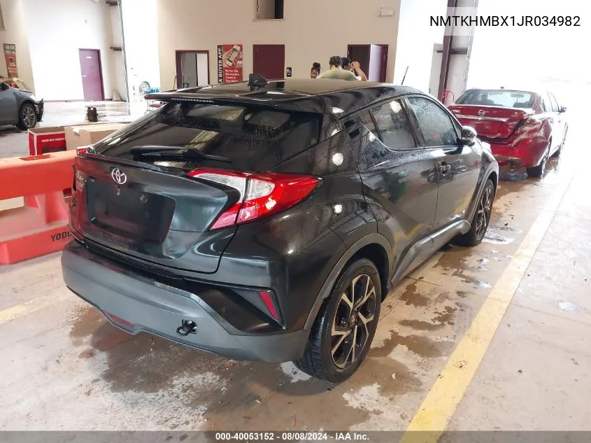 2018 Toyota C-Hr Xle Premium VIN: NMTKHMBX1JR034982 Lot: 40053152