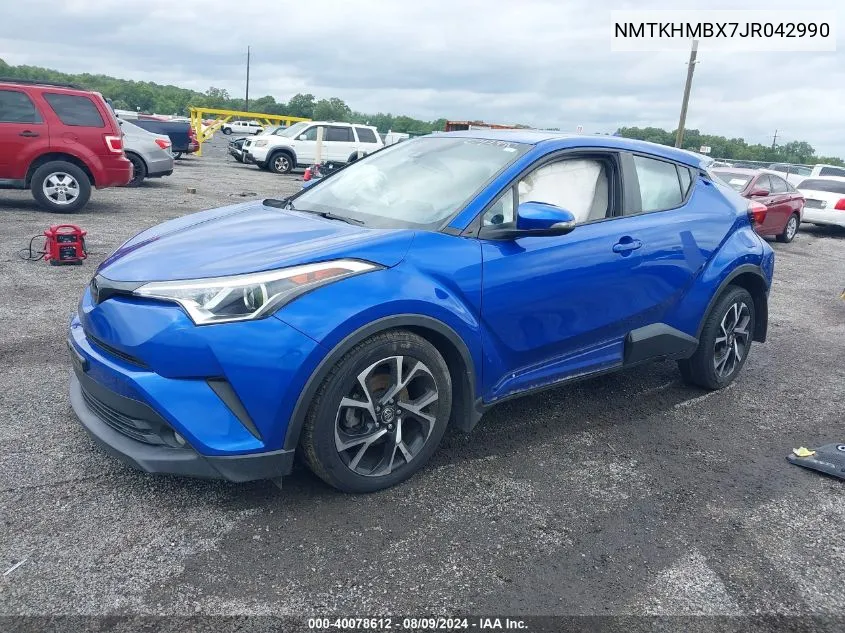 2018 Toyota C-Hr Xle Premium VIN: NMTKHMBX7JR042990 Lot: 40078612