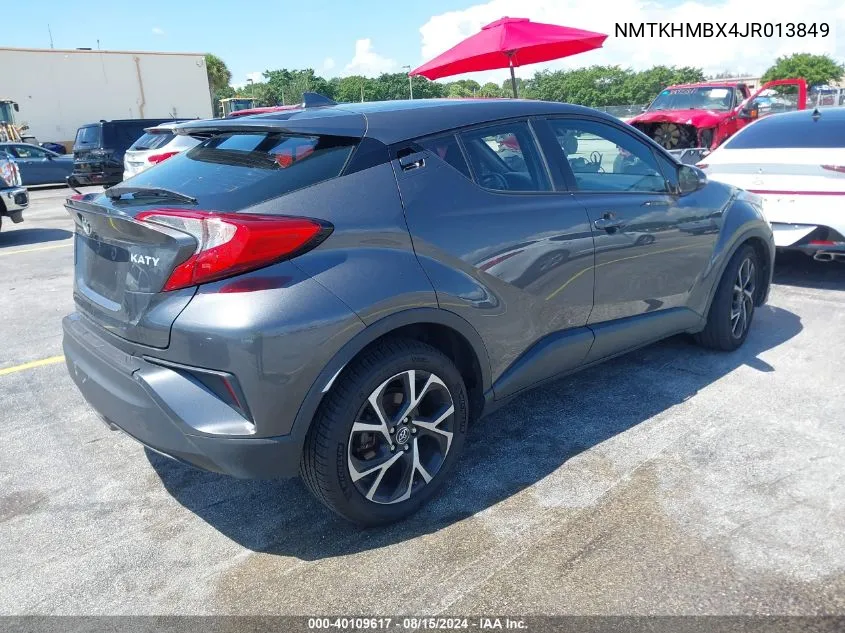 2018 Toyota C-Hr Xle Premium VIN: NMTKHMBX4JR013849 Lot: 40109617