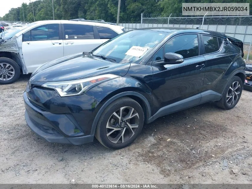 2018 Toyota C-Hr Xle VIN: NMTKHMBX2JR059034 Lot: 40123614