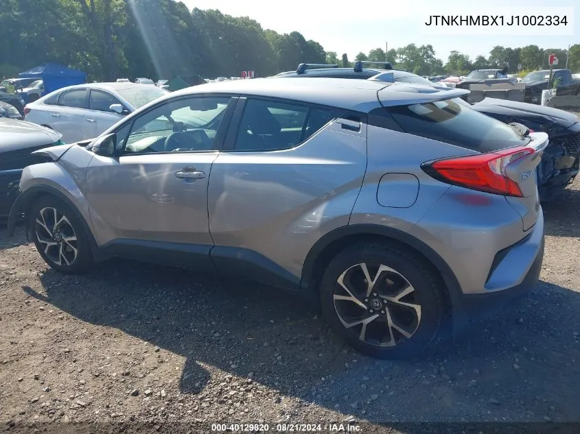 JTNKHMBX1J1002334 2018 Toyota C-Hr Xle Premium