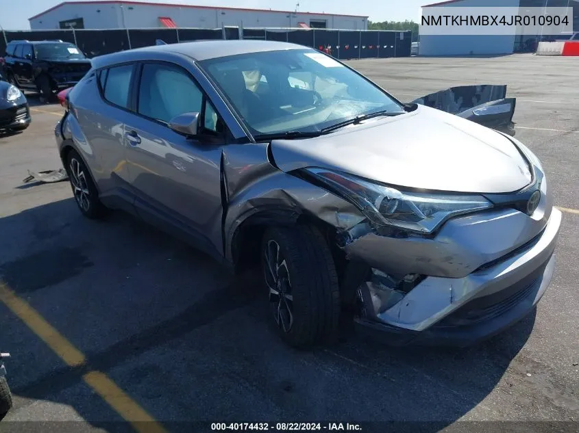 2018 Toyota C-Hr Xle VIN: NMTKHMBX4JR010904 Lot: 40174432