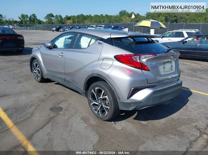 2018 Toyota C-Hr Xle VIN: NMTKHMBX4JR010904 Lot: 40174432