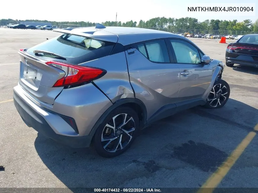 2018 Toyota C-Hr Xle VIN: NMTKHMBX4JR010904 Lot: 40174432