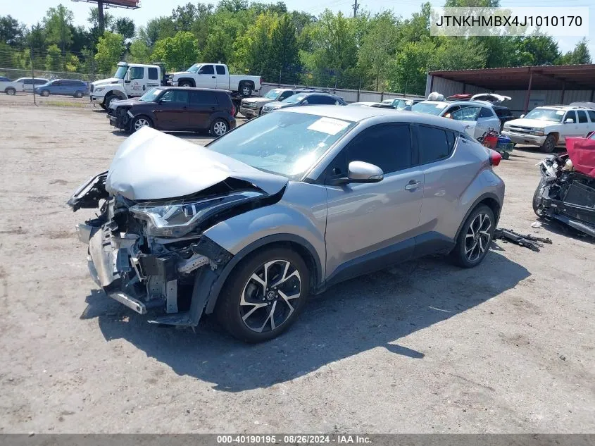 2018 Toyota C-Hr Xle VIN: JTNKHMBX4J1010170 Lot: 40190195