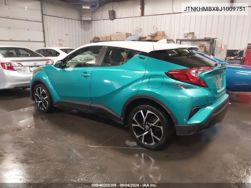 2018 Toyota C-Hr Xle Premium VIN: JTNKHMBX8J1009751 Lot: 40208389