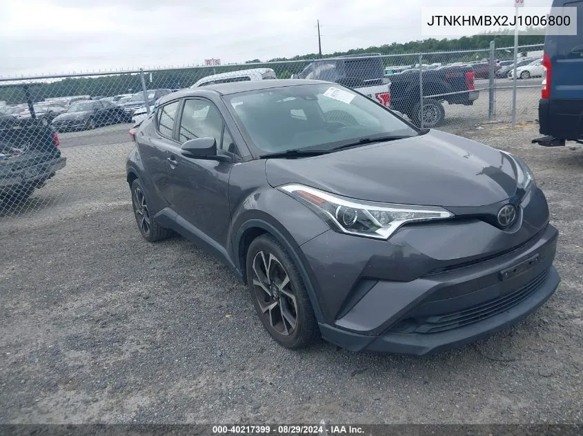 JTNKHMBX2J1006800 2018 Toyota C-Hr Xle