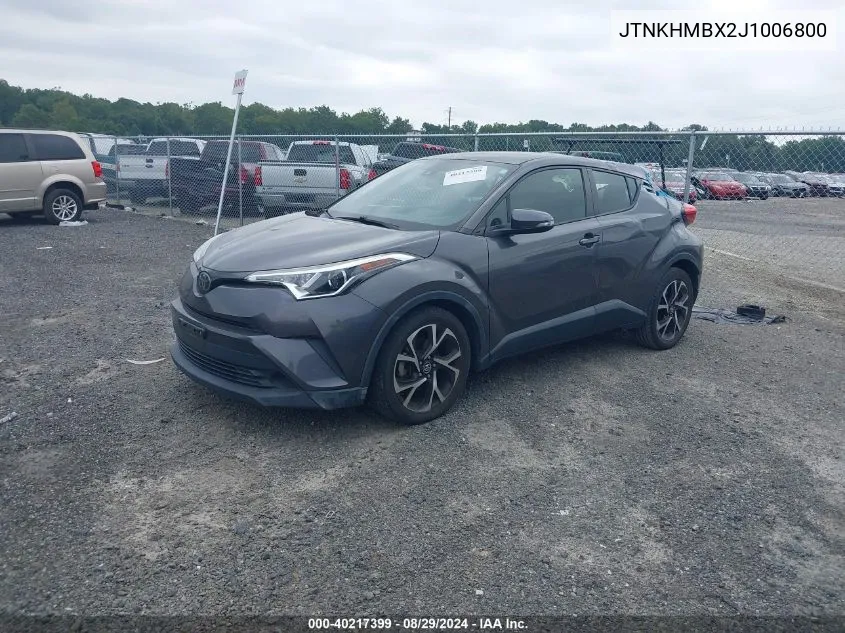 JTNKHMBX2J1006800 2018 Toyota C-Hr Xle