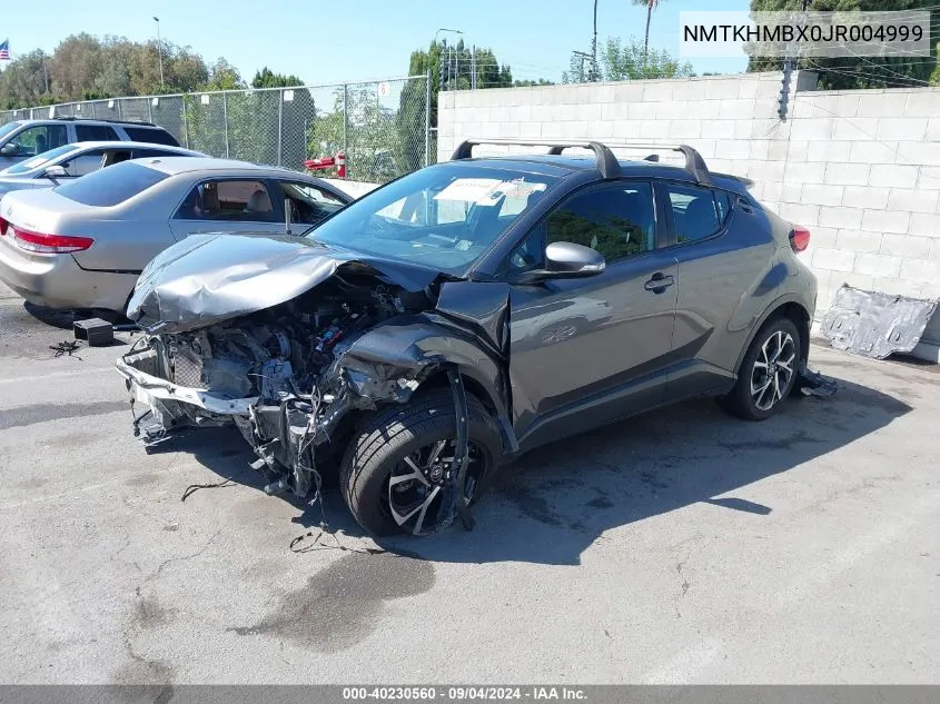 2018 Toyota C-Hr Xle Premium VIN: NMTKHMBX0JR004999 Lot: 40230560