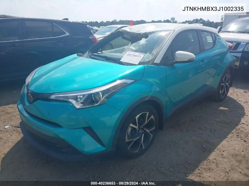 2018 Toyota C-Hr Xle VIN: JTNKHMBX3J1002335 Lot: 40236653