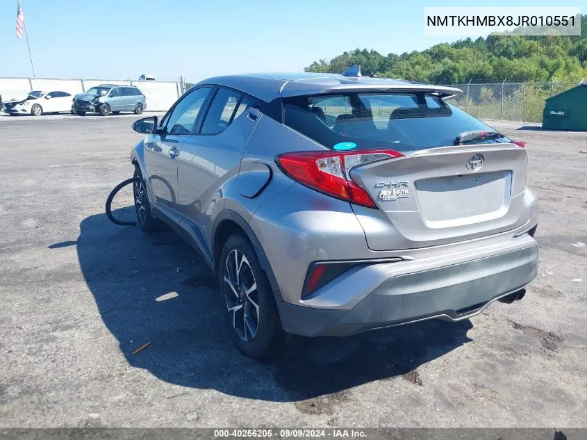 2018 Toyota C-Hr Xle VIN: NMTKHMBX8JR010551 Lot: 40256205