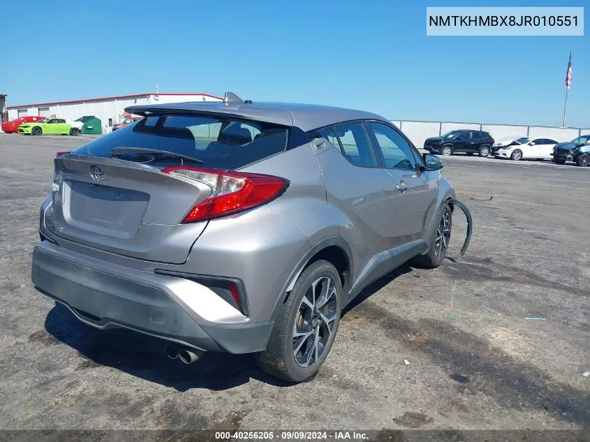 2018 Toyota C-Hr Xle VIN: NMTKHMBX8JR010551 Lot: 40256205