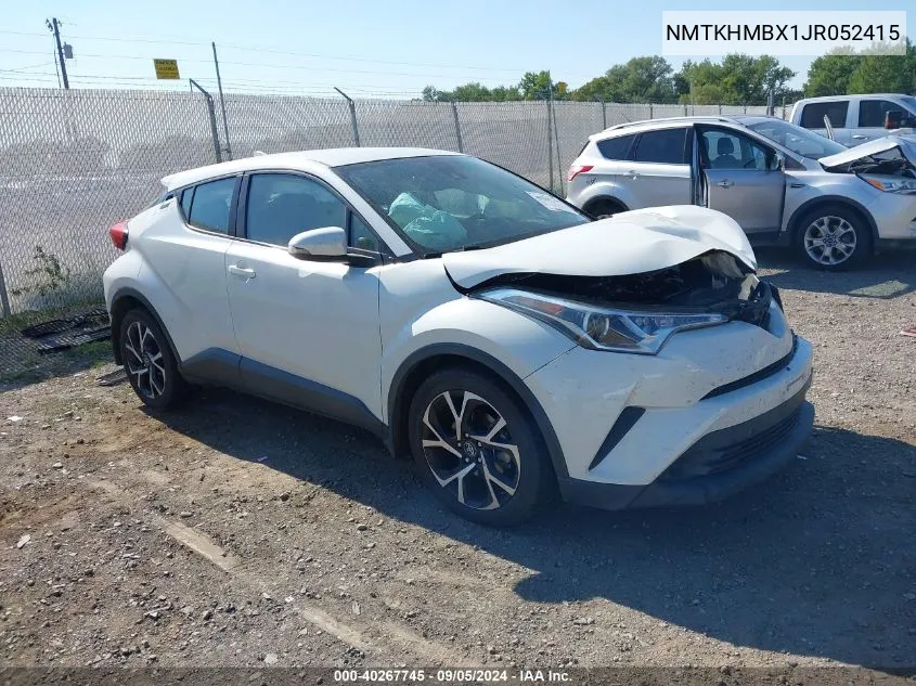 2018 Toyota C-Hr Xle/Xle Premium VIN: NMTKHMBX1JR052415 Lot: 40267745