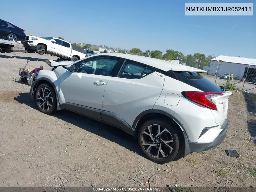 2018 Toyota C-Hr Xle/Xle Premium VIN: NMTKHMBX1JR052415 Lot: 40267745