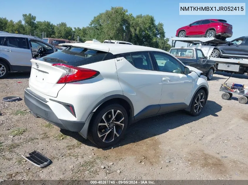 2018 Toyota C-Hr Xle/Xle Premium VIN: NMTKHMBX1JR052415 Lot: 40267745