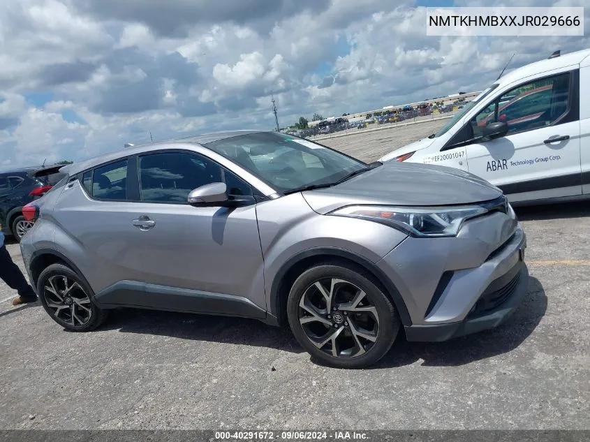 2018 Toyota C-Hr Xle Premium VIN: NMTKHMBXXJR029666 Lot: 40291672