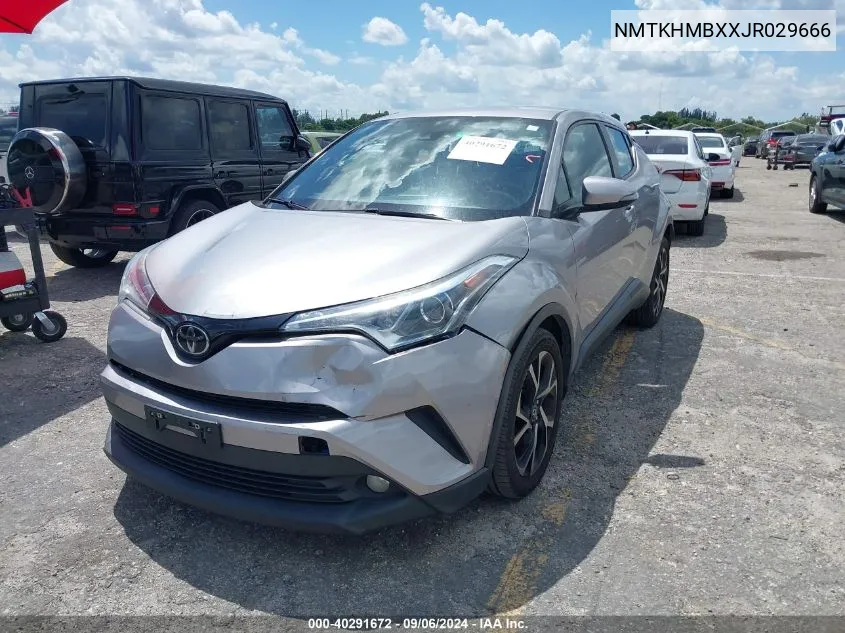 2018 Toyota C-Hr Xle Premium VIN: NMTKHMBXXJR029666 Lot: 40291672