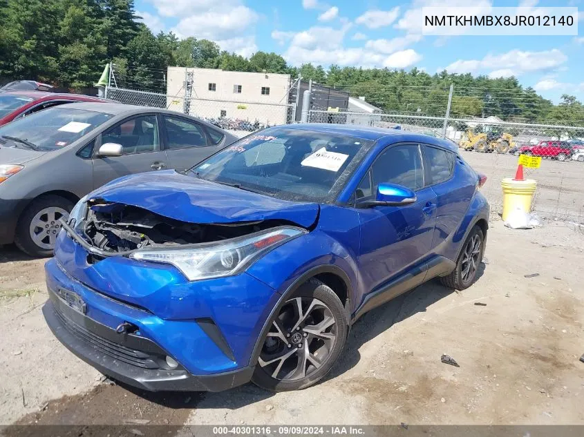 2018 Toyota C-Hr Xle Premium VIN: NMTKHMBX8JR012140 Lot: 40301316