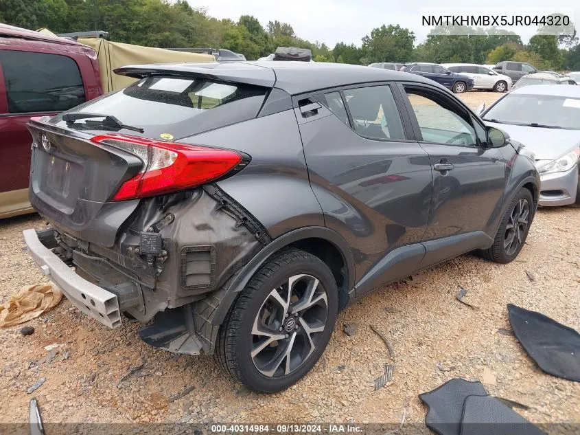 2018 Toyota C-Hr Xle Premium VIN: NMTKHMBX5JR044320 Lot: 40314984