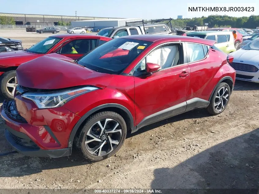 2018 Toyota C-Hr Xle/Xle Premium VIN: NMTKHMBX8JR003423 Lot: 40337274