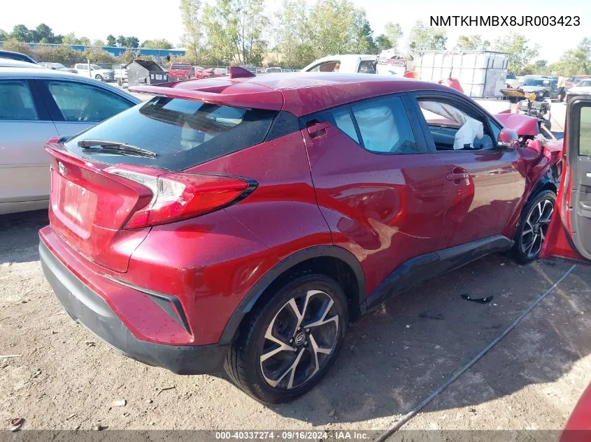 2018 Toyota C-Hr Xle/Xle Premium VIN: NMTKHMBX8JR003423 Lot: 40337274