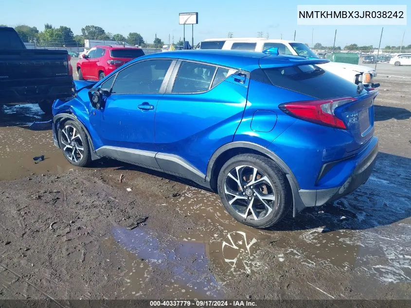 NMTKHMBX3JR038242 2018 Toyota C-Hr Xle Premium