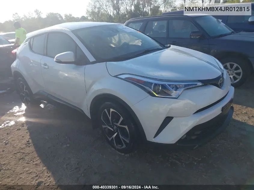 2018 Toyota C-Hr Xle/Xle Premium VIN: NMTKHMBX4JR012815 Lot: 40339301