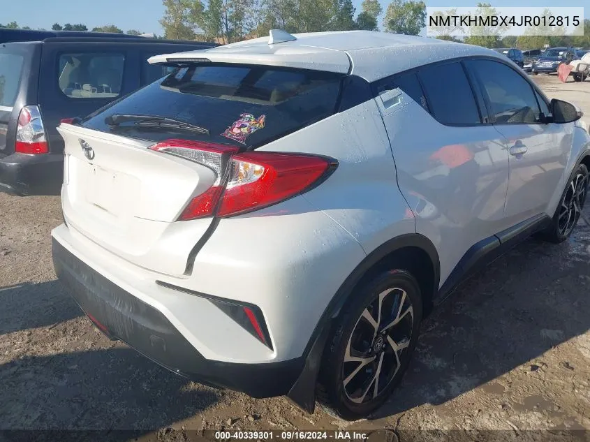 2018 Toyota C-Hr Xle/Xle Premium VIN: NMTKHMBX4JR012815 Lot: 40339301