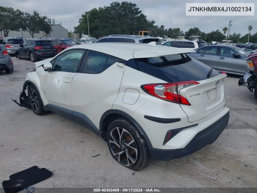 2018 Toyota C-Hr Xle VIN: JTNKHMBX4J1002134 Lot: 40363489